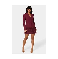 Bebe Women's Feather Blazer Dress