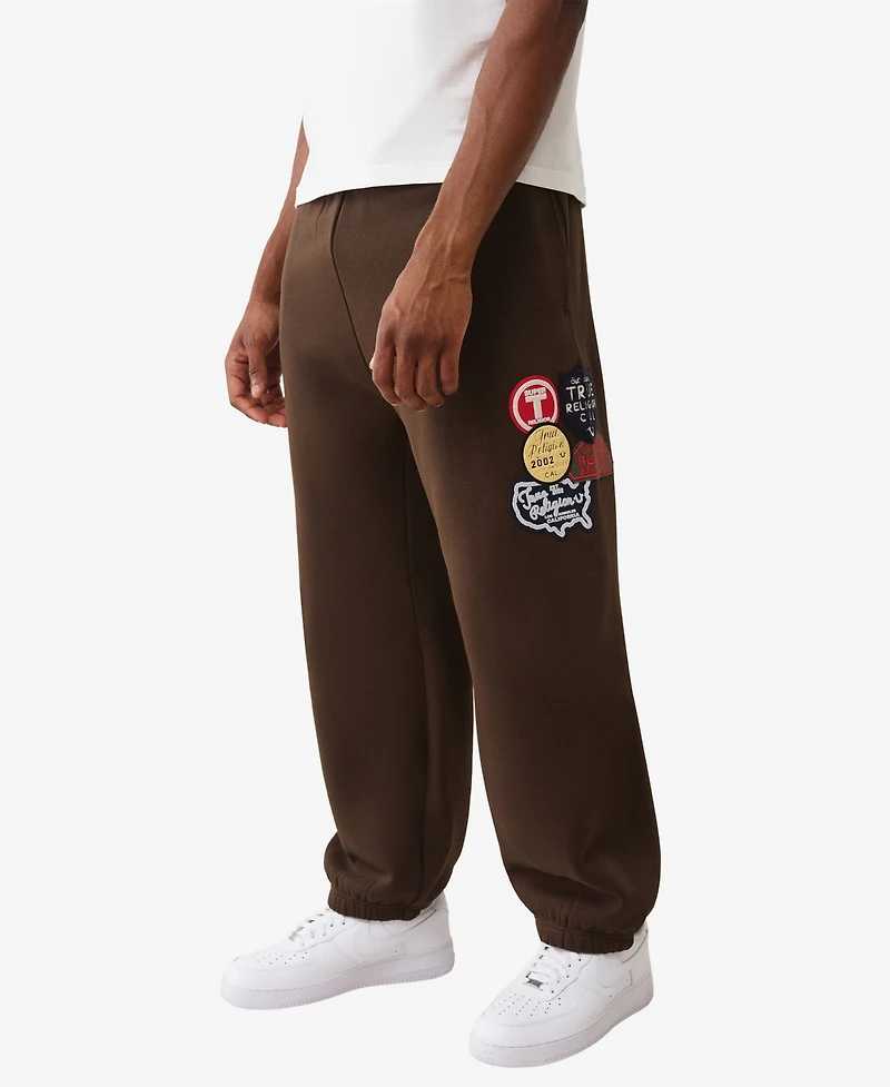 True Religion Men's Patch Vintage Baggy Joggers