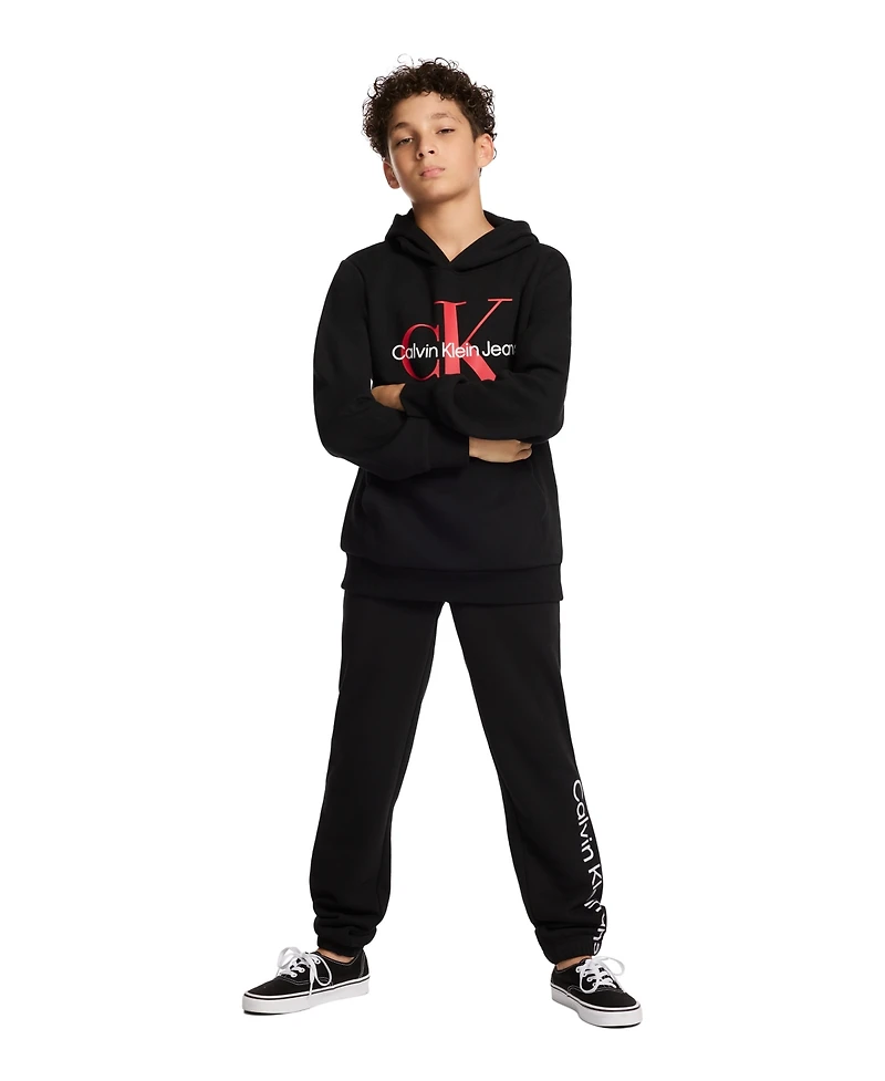 Calvin Klein Boys 8-20 Old School Logo Pullover Hoodie