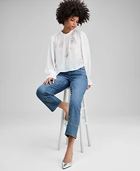 And Now This Women's Beaded Floral Blouse, Macy's Exclusive