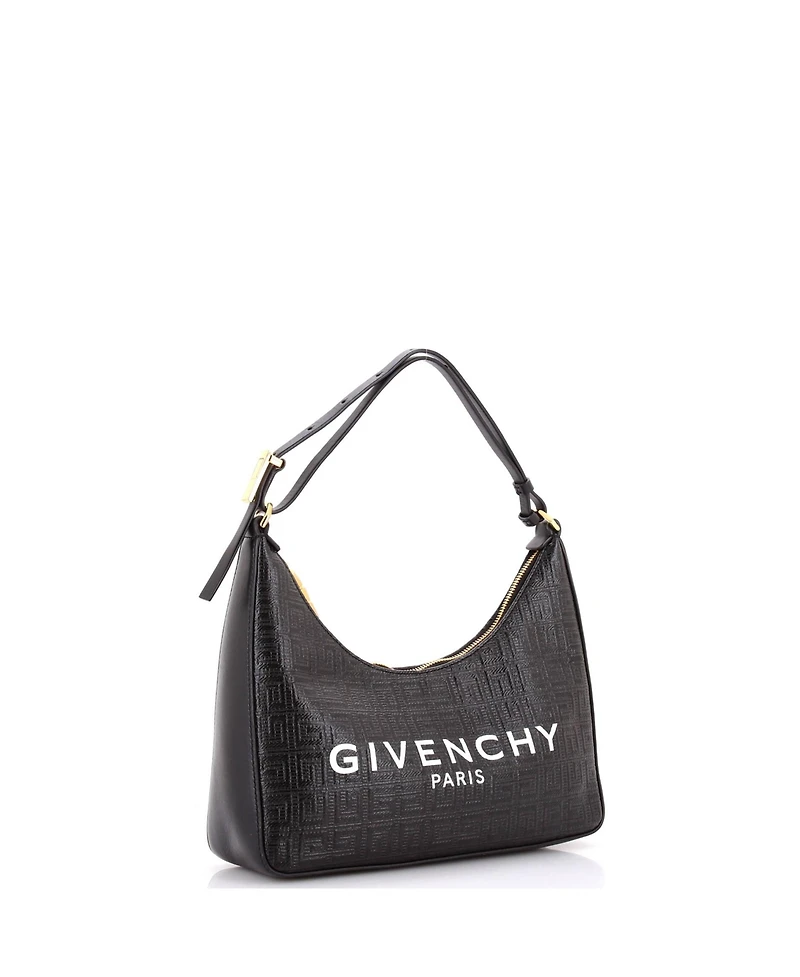Pre-Owned Givenchy Small Moon Cut Out Bag 4G Coated Canvas