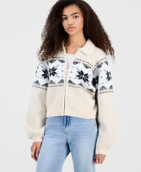 Blank Nyc Women's Digital Detox Zip-Front Cardigan