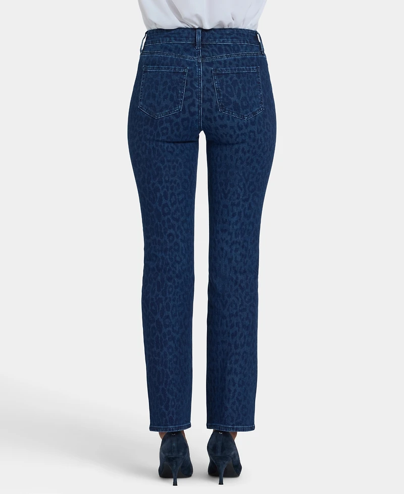 Nydj Petite High Rise Marilyn Straight Jeans