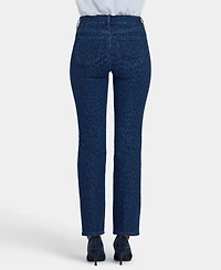 Nydj Petite High Rise Marilyn Straight Jeans