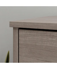 Airsurfer 4 Drawer Chest Brown Finish Modern Bedroom Dresser Storage Cabinet with Spacious Drawers for Clothes and Accessories