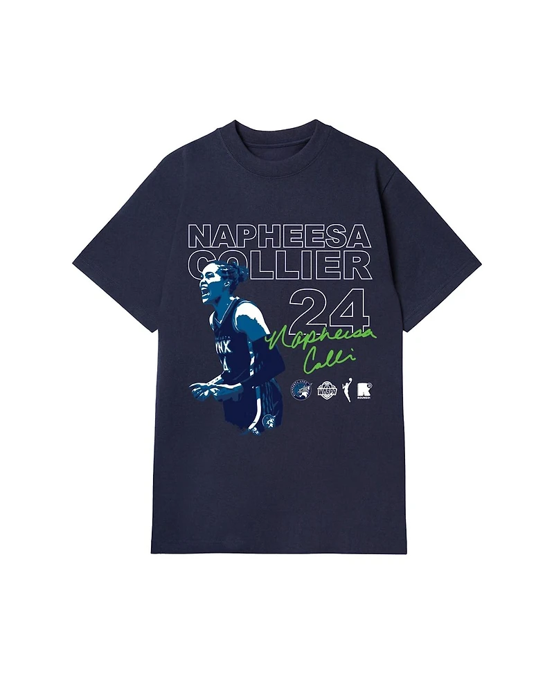 Round21 Men's and Women's Napheesa Collier Navy Minnesota Lynx Player Graphic T-Shirt