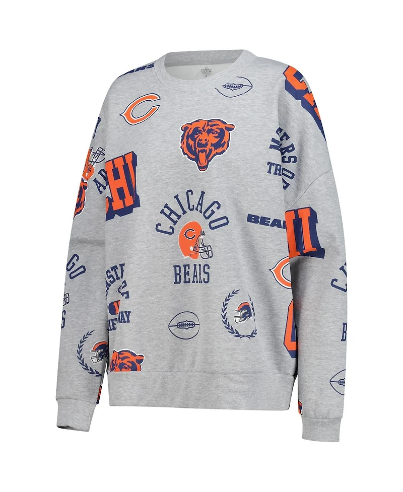 Gameday Couture Women's Heather Gray Chicago Bears Always On Repeat Fleece Sweatshirt