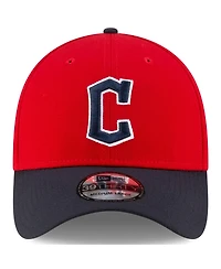 New Era Men's Red Cleveland Guardians 2025 Mlb Postseason Side Patch 39THIRTY Flex Hat