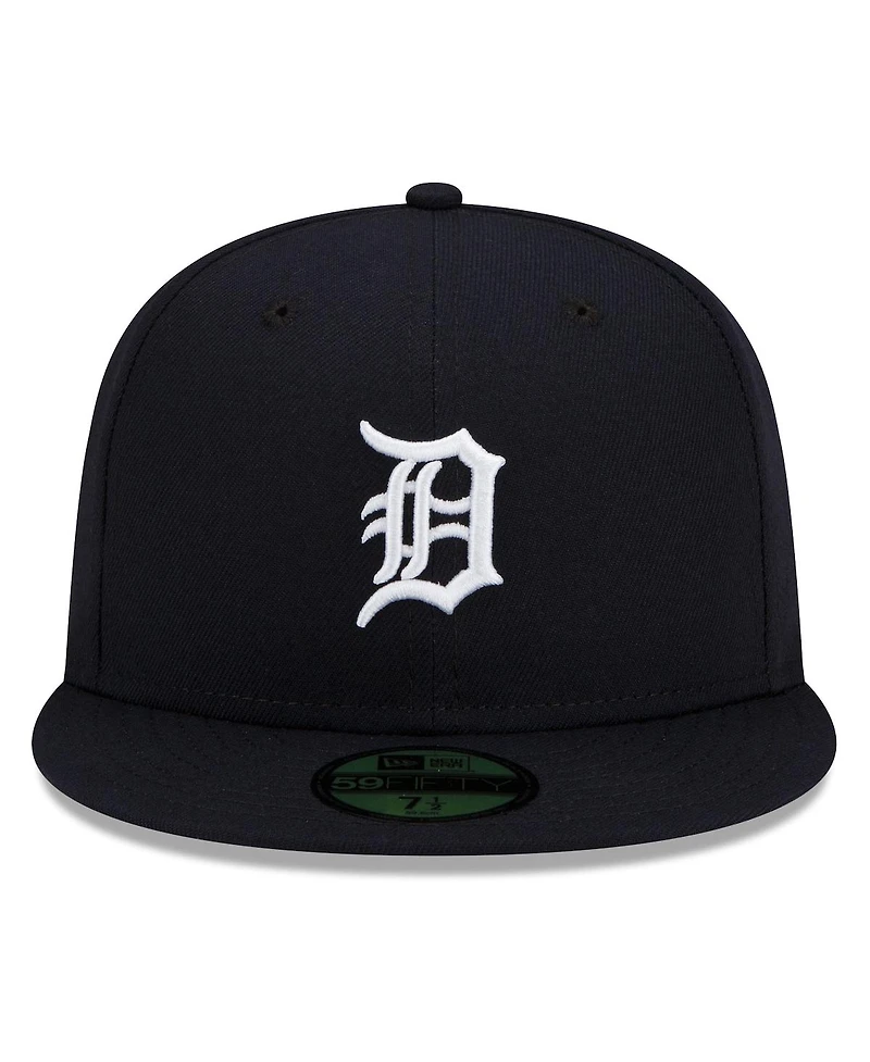 New Era Men's Navy Detroit Tigers 2025 Mlb Postseason Side Patch 59FIFTY Fitted Hat