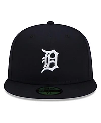 New Era Men's Navy Detroit Tigers 2025 Mlb Postseason Side Patch 59FIFTY Fitted Hat