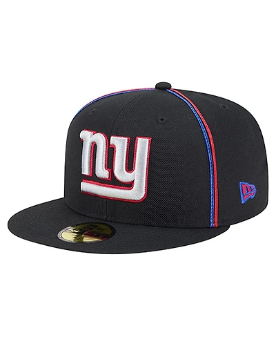 New Era Men's Black New York Giants Soutache 59FIFTY Fitted Hat