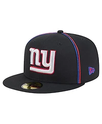 New Era Men's Black York Giants Soutache 59FIFTY Fitted Hat