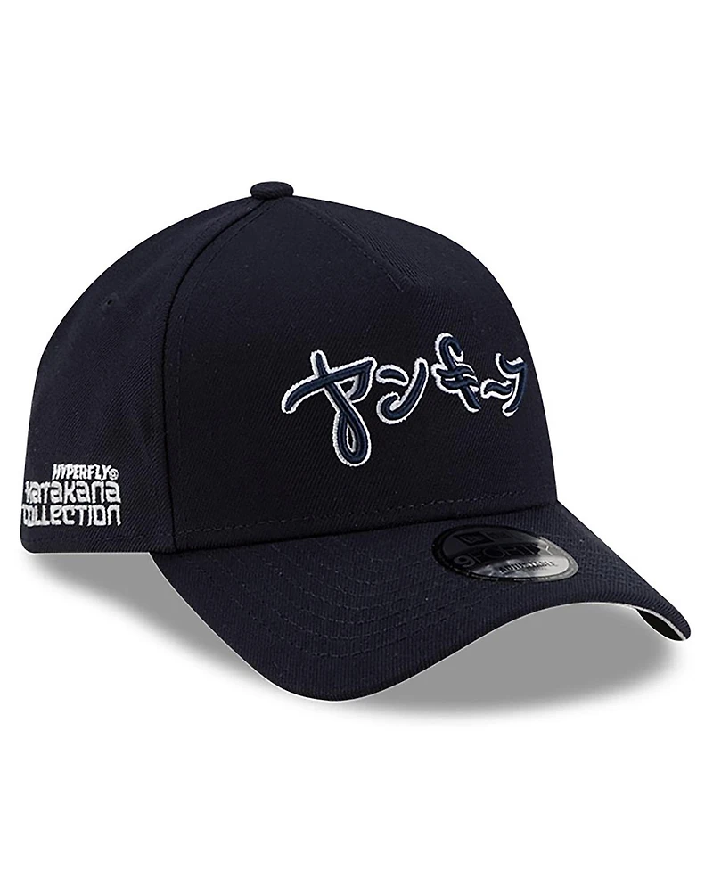 New Era x Hyperfly Men's Navy New York Yankees A-Frame 9FORTY Adjustable Hat