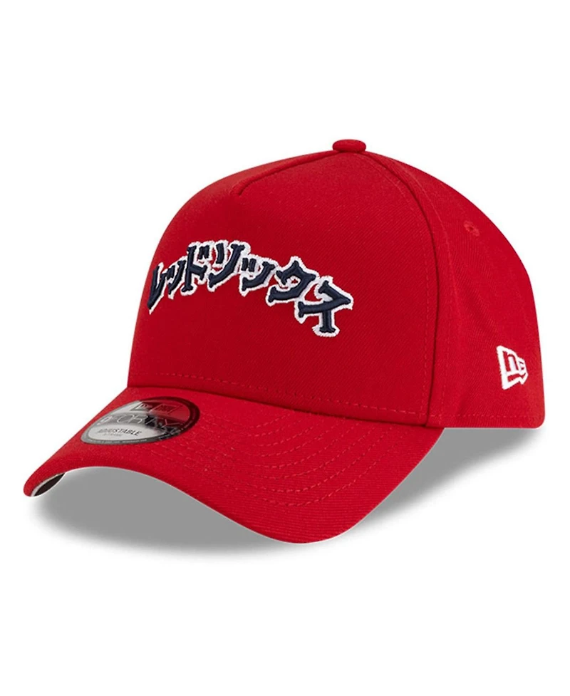New Era x Hyperfly Men's Red Boston Red Sox A-Frame 9FORTY Adjustable Hat