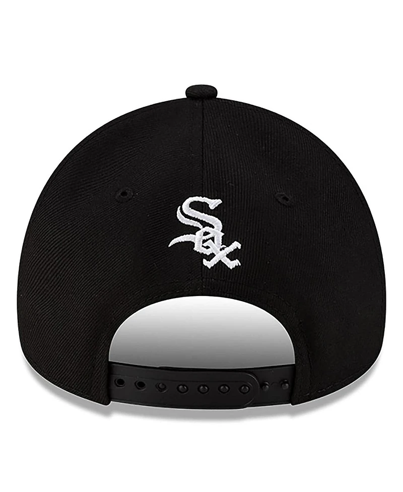 New Era x Hyperfly Men's Black Chicago White Sox A-Frame 9FORTY Adjustable Hat