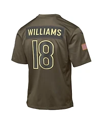 Nike Big Boys and Girls Caleb Williams Olive Chicago Bears 2025 Salute to Service Game Jersey