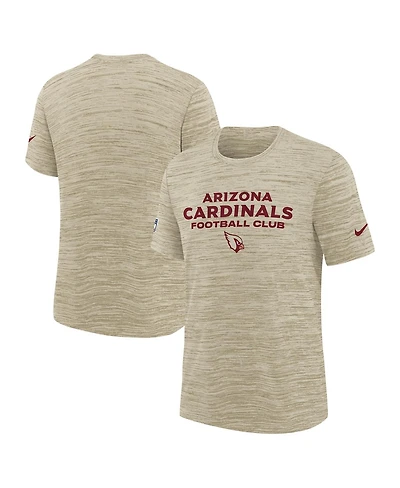 Nike Big Boys and Girls Natural Arizona Cardinals 2025 Rivalries Collection Sideline Velocity Dri-fit T-Shirt