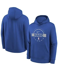 Nike Big Boys and Girls Blue Orlando Magic 2025/26 Club Fleece Practice Hoodie