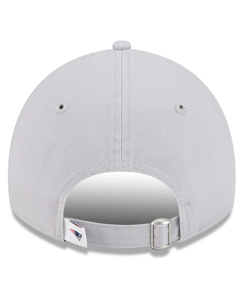 New Era Men's Gray New England Patriots 2025 Rivalries Collection Team 9TWENTY Adjustable Hat