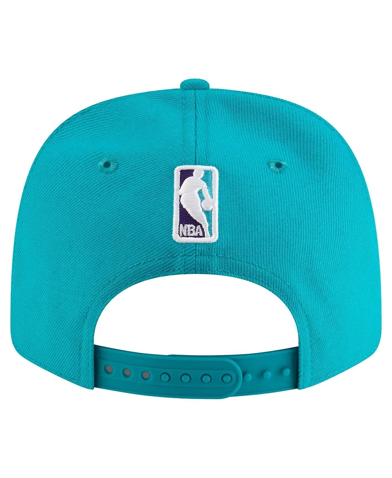 New Era Men's Teal Charlotte Hornets 9SEVENTY Stock Adjustable Hat
