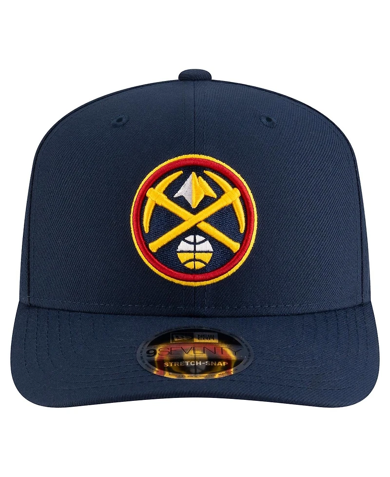 New Era Men's Navy Denver Nuggets 9SEVENTY Stock Adjustable Hat