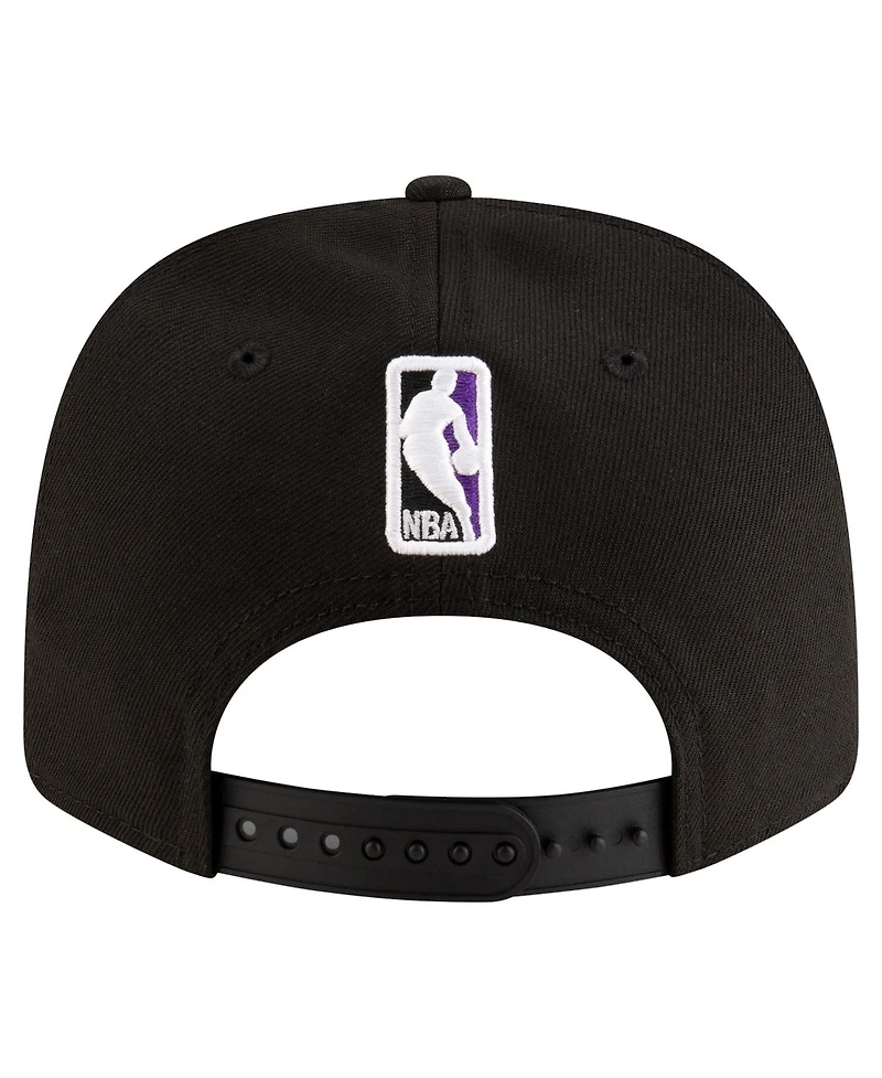 New Era Men's Black Sacramento Kings 9SEVENTY Stock Adjustable Hat