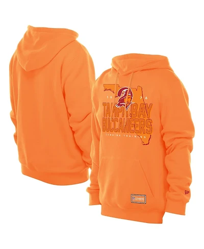 New Era Men's Orange Tampa Bay Buccaneers Combine Authentic Local State Throwback Hoodie