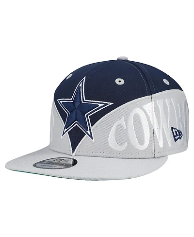 New Era Men's Navy Dallas Cowboys Split 9FIFTY Snapback Hat
