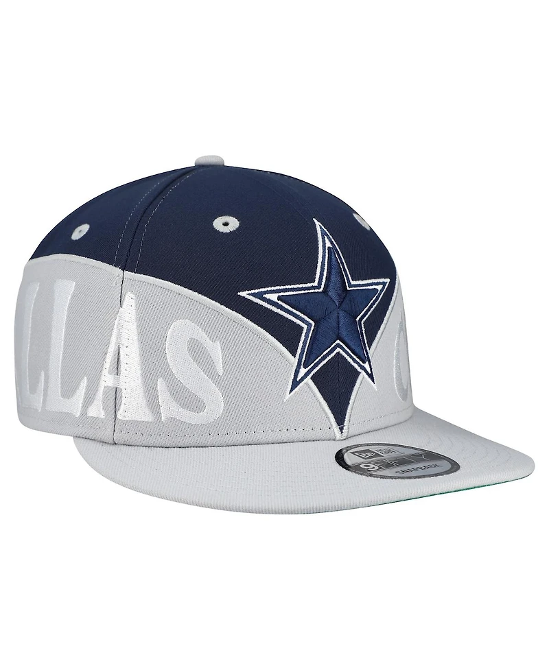 New Era Men's Navy Dallas Cowboys Split 9FIFTY Snapback Hat