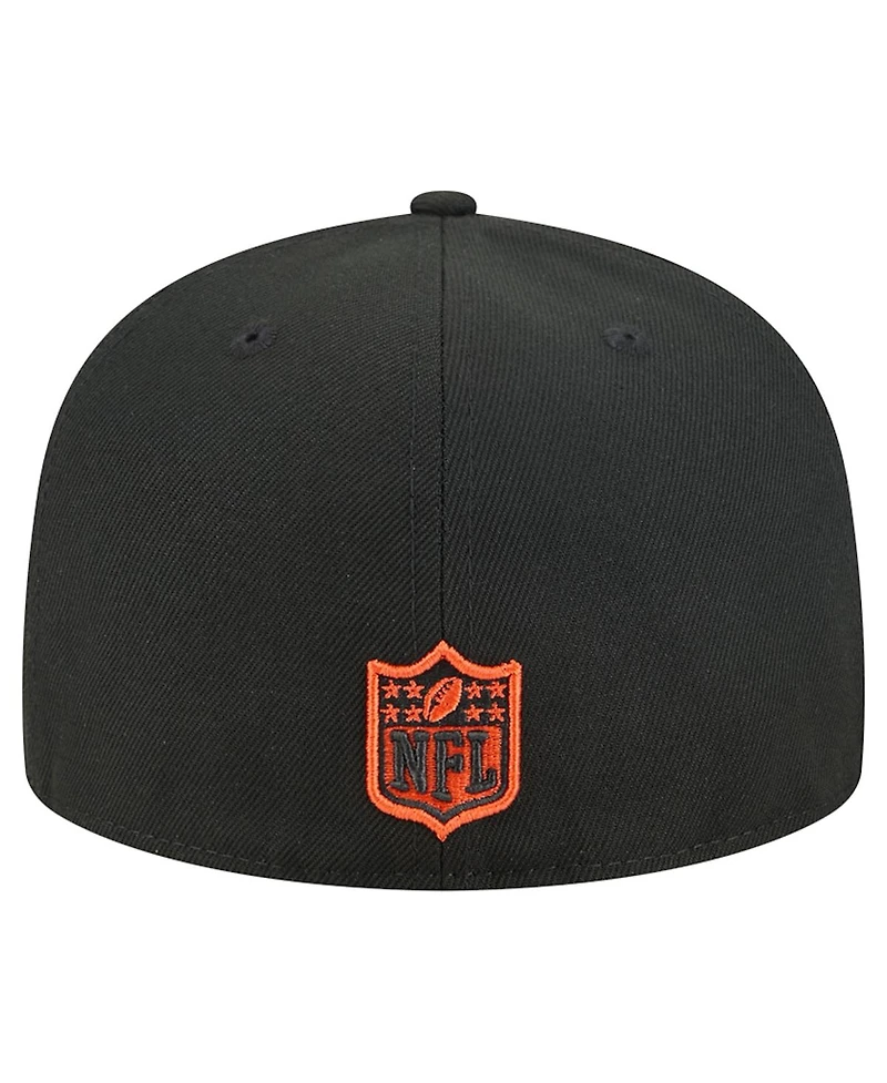 New Era Men's Black Cincinnati Bengals Tri-Hit 59FIFTY Fitted Hat