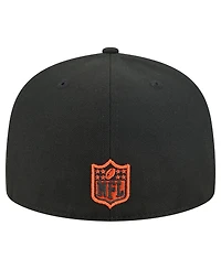 New Era Men's Black Cincinnati Bengals Tri-Hit 59FIFTY Fitted Hat