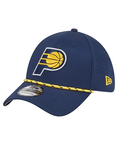 New Era Men's Navy Indiana Pacers Featherweight Poly Rope Flex 39Thirty Hat