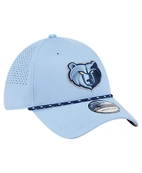 New Era Men's Light Blue Memphis Grizzlies Featherweight Poly Rope Flex 39Thirty Hat