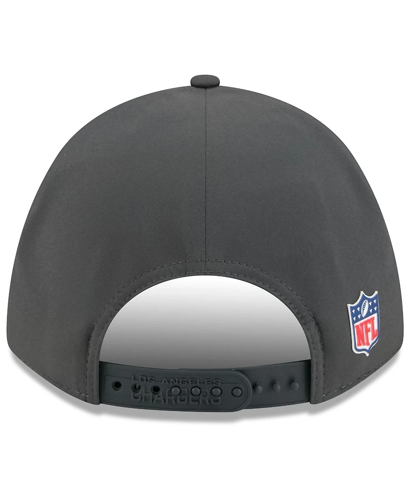 New Era Men's Charcoal Los Angeles Chargers 2025 Sideline Cold Weather 9FORTY M-Crown Adjustable Hat