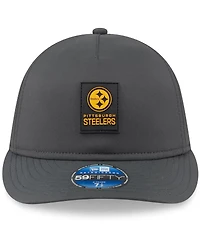 New Era Men's Charcoal Pittsburgh Steelers 2025 Sideline Cold Weather Retro Crown 59FIFTY Fitted Hat