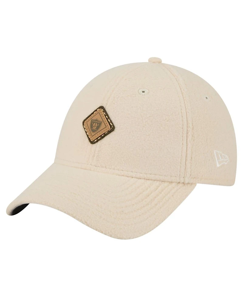 New Era Women's Cream Las Vegas Raiders Comfy 9FORTY Adjustable Hat