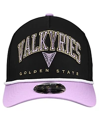 New Era Men's Eclipse Black Golden State Valkyries Bold Arch Coolera 9FORTY A-Frame M-Crown Adjustable Hat