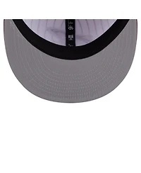 New Era Men's White Cleveland Cavaliers Deceptor Pinstripe 9FIFTY Snapback Hat