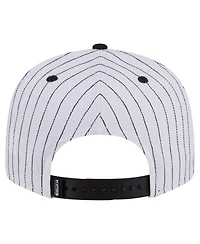 New Era Men's White Sacramento Kings Deceptor Pinstripe 9FIFTY Snapback Hat