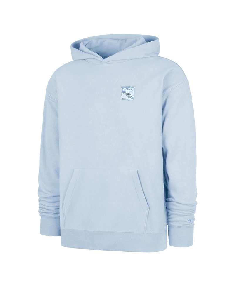 '47 Brand Men's Light Blue New York Rangers Foundation Pullover Hoodie