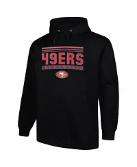 Fanatics Men's Black San Francisco 49ers Big Tall Pop Pullover Hoodie