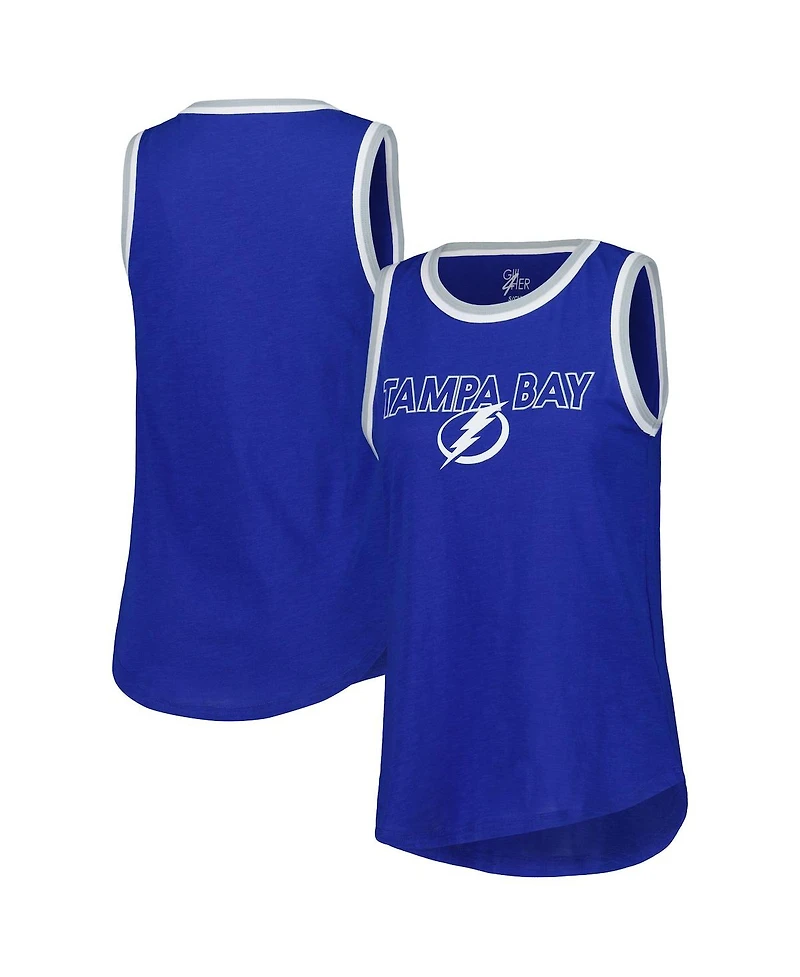 G-iii 4Her by Carl Banks Women's Blue Tampa Bay Lightning Strategy Tank Top