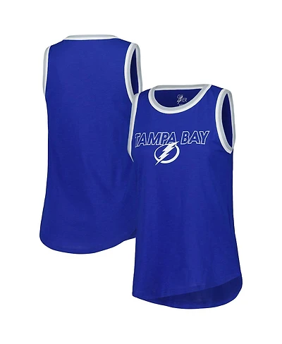G-iii 4Her by Carl Banks Women's Blue Tampa Bay Lightning Strategy Tank Top
