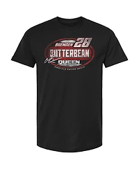 Checkered Flag Sports Men's Black Brenden Queen Name Number T-Shirt