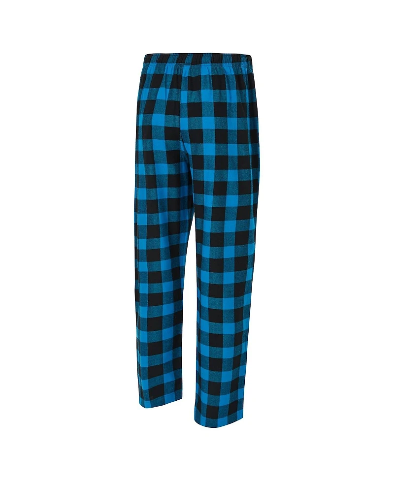Concepts Sport Men's Black/Blue Carolina Panthers Avondale T-Shirt and Flannel Pants Set