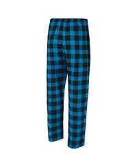 Concepts Sport Men's Black/Blue Carolina Panthers Avondale T-Shirt and Flannel Pants Set