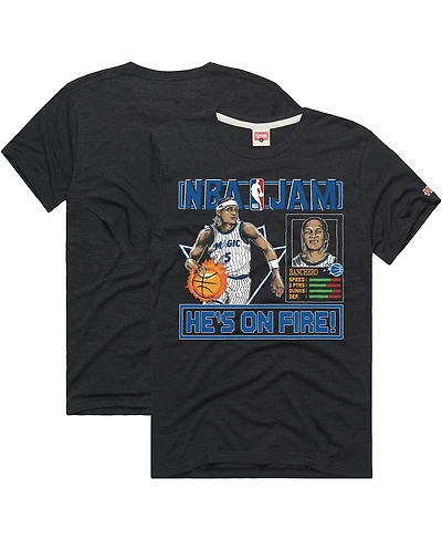 Homage Men's and Women's Paolo Banchero Charcoal Orlando Magic Nba Jam Expansion 2.0 Tri-Blend T-Shirt