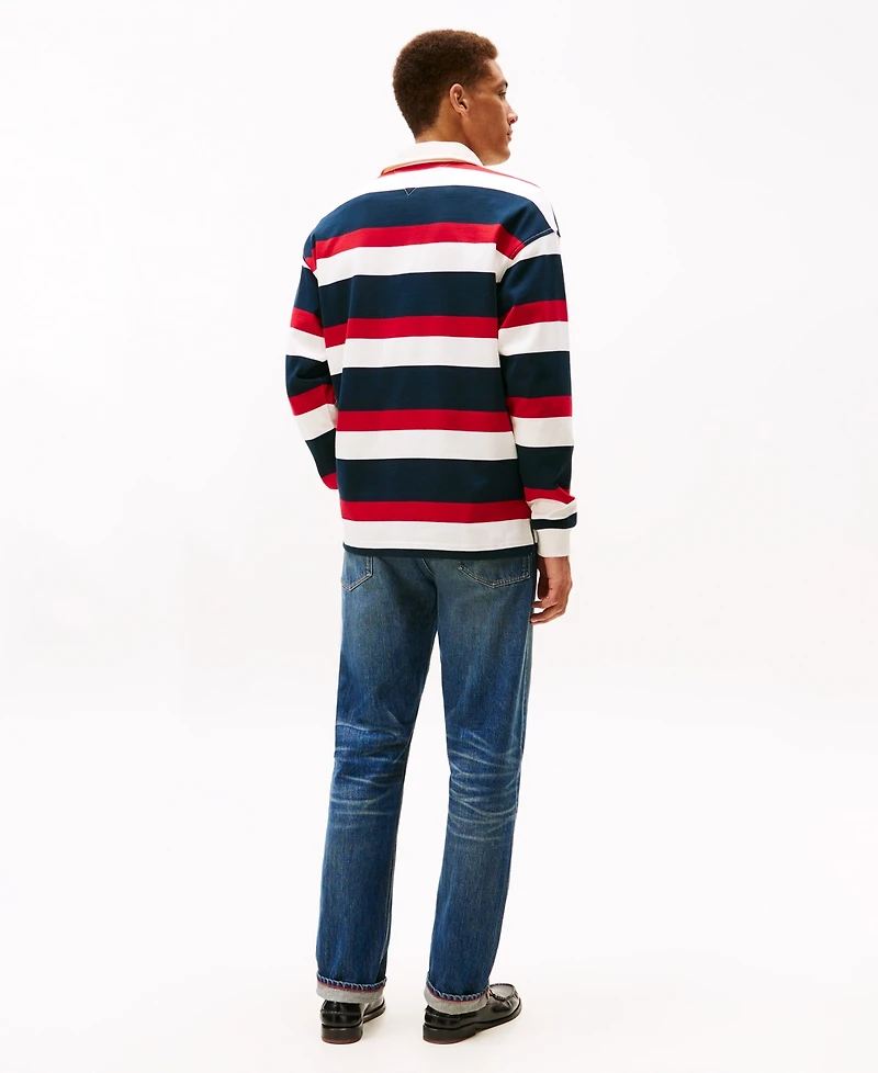 Tommy Hilfiger Men's Crest Striped Polo Shirt