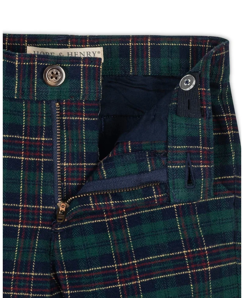 Hope & Henry Big Boys' Organic Brushed Suit Pant