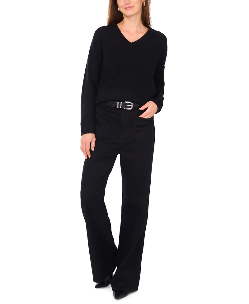Vince Camuto Women's Colorblocked Drop-Shoulder Sweater